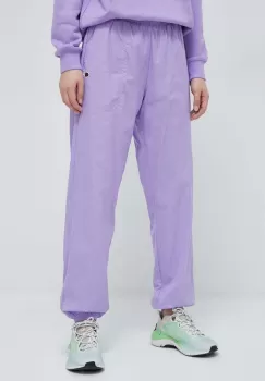 Champion pantaloni de bumbac culoarea violet imagine