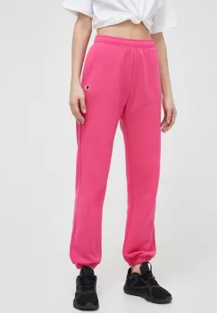 Champion pantaloni de trening culoarea roz, neted imagine