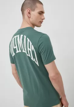 Champion tricou din bumbac culoarea verde, cu imprimeu imagine