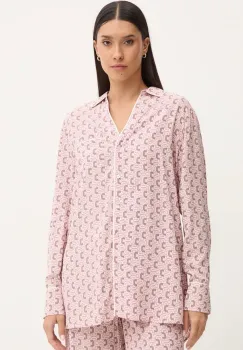 Chantelle camasa de pijama femei, culoarea roz, C15SH0 imagine