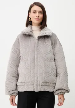 Charo Ruiz Ibiza geaca culoarea gri, de tranzitie, oversize, 257310 imagine