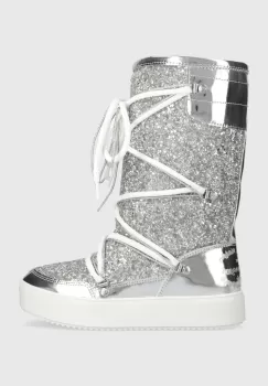 Chiara Ferragni cizme de iarna culoarea argintiu, CF3260_004 imagine