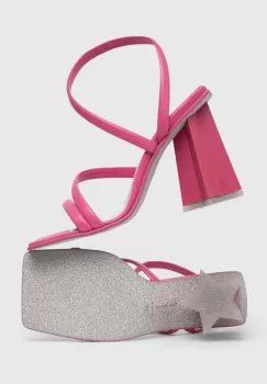 Chiara Ferragni sandale CF3134_011 culoarea roz, CF STAR HEEL 100 imagine