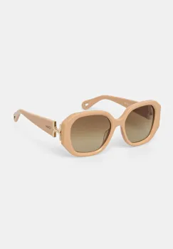 Chloe ochelari de soare femei, culoarea bej, CH0236S imagine