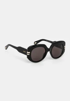 Chloe ochelari de soare femei, culoarea negru, CH0257S imagine