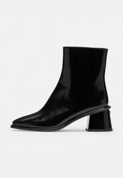 Coach cizme de piele Gigi Glazed culoarea negru, cu toc drept, CCH46 imagine