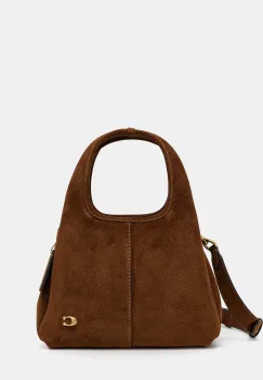 Coach geanta de mana din piele intoarsa Lana 23 culoarea maro, CBZ95 imagine