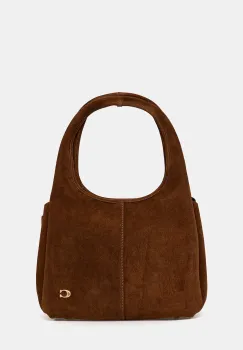 Coach geanta de mana din piele intoarsa Lana culoarea maro, CBZ96 imagine