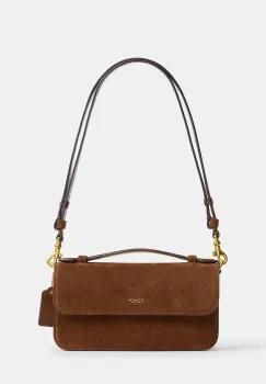 Coach geanta de mana din piele intoarsa Suede Elora imagine