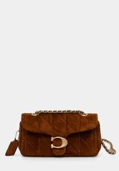 Coach geanta de mana din piele intoarsa Tabby 20 culoarea maro, CCK48 imagine