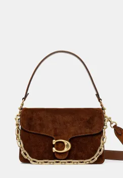 Coach geanta de mana din piele intoarsa Tabby culoarea maro, CCK51 imagine