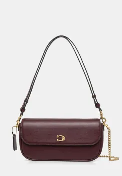 Coach geanta de piele Brook culoarea bordo, CAN90 imagine