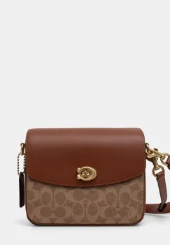 Coach geanta de piele Cassie 19 culoarea maro, CV436 imagine