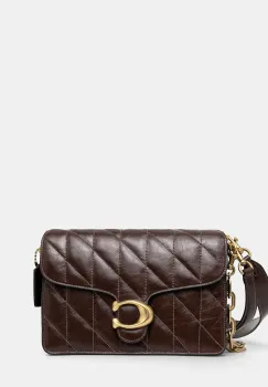Coach geanta de piele Chain Tabby Shoulder Bag With Quilting imagine