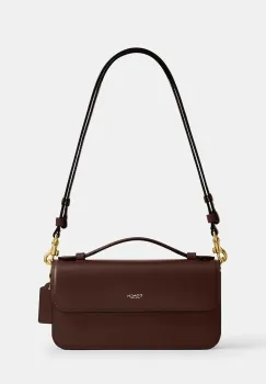 Coach geanta de piele Elora culoarea maro, CCY30 imagine