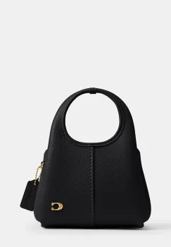 Coach geanta de piele lana 19 culoarea negru, CCY32 imagine