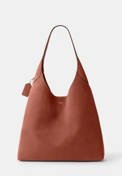 Coach geanta shopper femei din piele intoarsa Suade Brooklyn Shoulder Bag 39 imagine