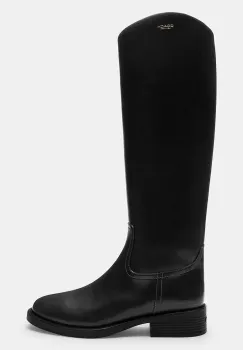 Coach ghete de piele Park Tall culoarea negru, cu toc plat, CCH75 imagine