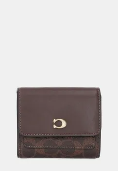 Coach portofel culoarea bej, CAT56 imagine