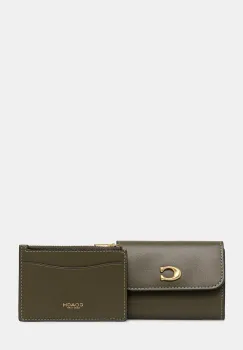 Coach portofel de piele culoarea negru, CZ111 imagine