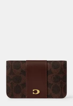 Coach portofel de piele culoarea roz, CR542 imagine