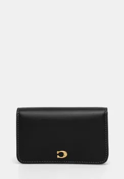 Coach portofel de piele femei, culoarea negru, CR990 imagine