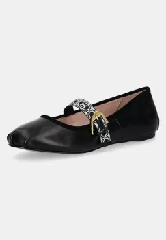 Coccinelle balerini de piele culoarea negru, E4 S15 19 01 01 847 imagine