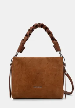 Coccinelle geanta crossbody pentru femei din piele intoarsa imagine