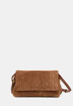 Coccinelle geanta crossbody pentru femei din piele intoarsa imagine
