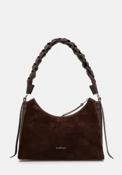 Coccinelle geanta de mana din piele intoarsa BOHEME SUEDE BIMATERIAL culoarea maro, E1.P6P.13.03.01 imagine