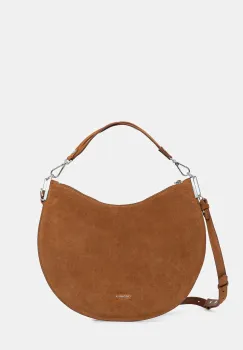 Coccinelle geanta de mana din piele intoarsa COCCINELLESUNUP SUEDE culoarea maro, E1 QKG 13 01 01 imagine