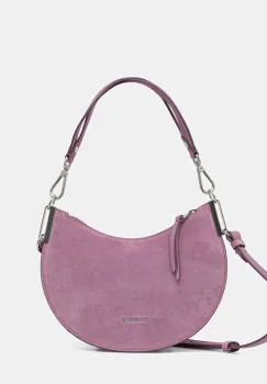 Coccinelle geanta de mana din piele intoarsa culoarea maro, E1.QKG.13.03.01 imagine