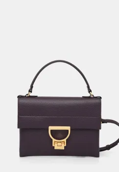 Coccinelle geanta de piele Arlettis culoarea violet, E1 MD5 19 03 01 imagine