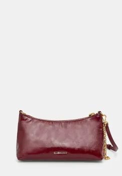 Coccinelle geanta de piele AURA culoarea bordo, E5.THJ.55.01.01 imagine