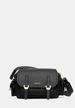 Coccinelle geanta de piele COCCINELLECAMPUS culoarea negru, RFF 15 02 01 imagine