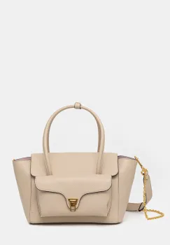 Coccinelle geanta shopper pentru femei din piele DOUBLE BEAT imagine