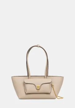 Coccinelle geanta shopper pentru femei din piele DOUBLE BEAT imagine