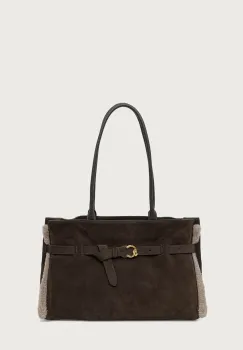 Coccinelle  geanta shopper pentru femei din piele intoarsa imagine