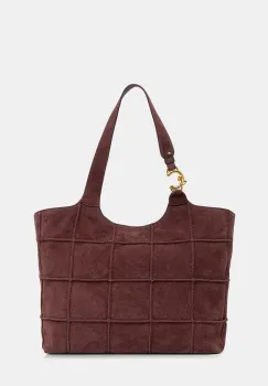 Coccinelle geanta shopper pentru femei din piele intoarsa imagine