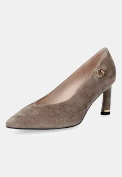 Coccinelle pantofi cu toc stiletto din piele intoarsa imagine