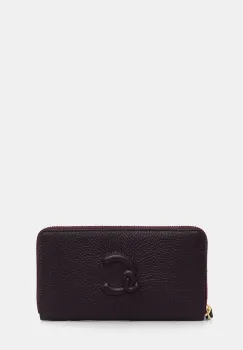 Coccinelle portofel de piele COCCINELLEDULSE SOFT culoarea violet, E2.TQK.11.32.01 imagine