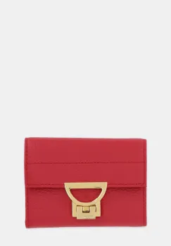 Coccinelle portofel de piele culoarea rosu, E2 MD5 11 F0 01 imagine
