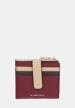 Coccinelle portofel de piele METALLIC TRICOLOR culoarea bordo, E2.M10.11.F7.01 imagine