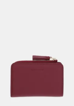 Coccinelle portofel de piele TASSEL culoarea bordo, E2.MU0.11.D1.01 imagine