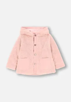 Coccodrillo bluza bebe culoarea roz, cu gluga, neted, CUTE GIRL NEWBORN imagine