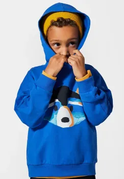 Coccodrillo bluza copii cu gluga, cu imprimeu, FOREST FRIENDS KIDS imagine