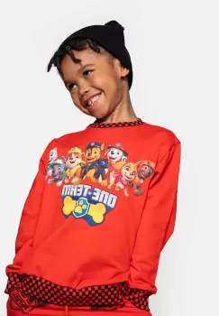 Coccodrillo bluza copii culoarea rosu, cu imprimeu imagine