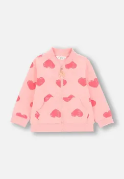 Coccodrillo bluza copii culoarea roz, modelator, HEARTS GIRL NEWBORN imagine