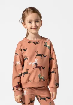 Coccodrillo bluza copii culoarea roz, modelator, RODEO GIRL KIDS imagine