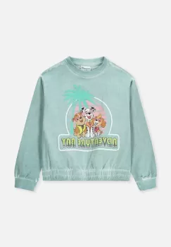 Coccodrillo bluza copii culoarea verde, cu imprimeu imagine